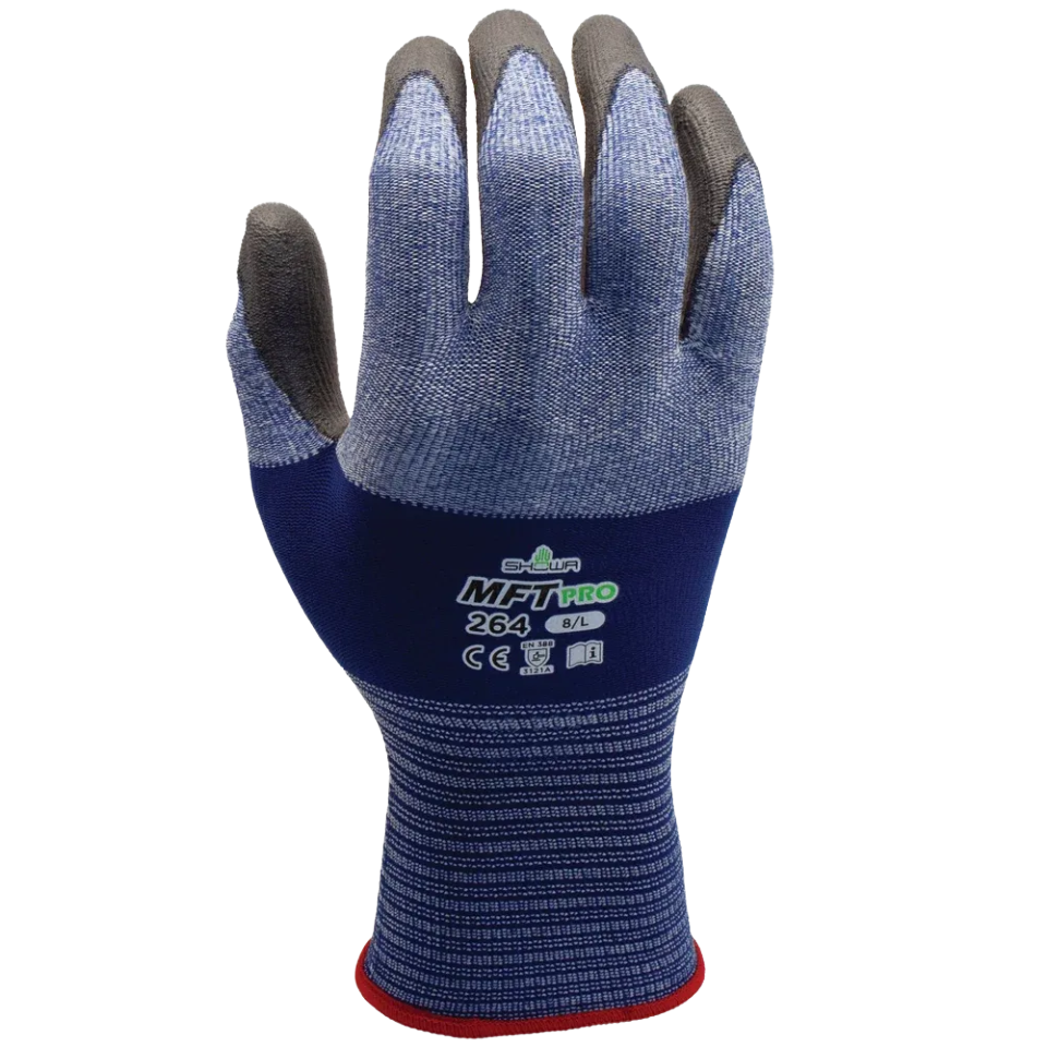 Showa MFT PRO 264 PU Gloves – Precision Grip Work Gloves (Size XL)