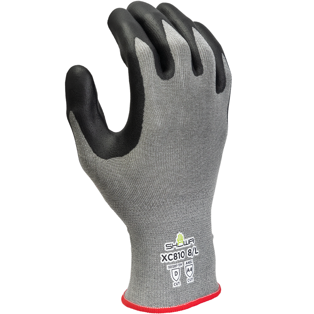 Showa XC810 Cut-Resistant Gloves (Size 9/XL) – 18-Gauge, Touchscreen Compatible