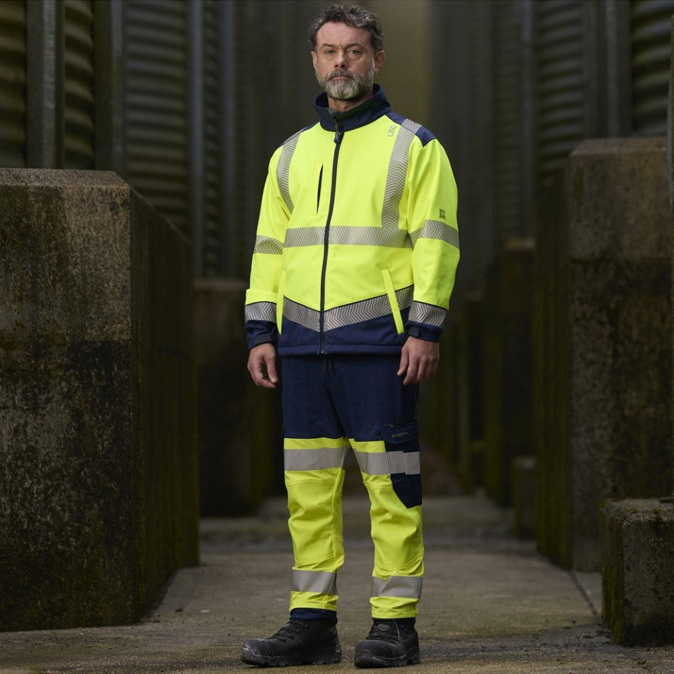 Leo Workwear BOWDEN Leo EcoViz Softshell Jacket