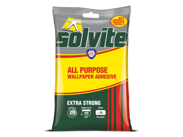 Solvite All Purpose Extra Strong Wallpaper Paste - 10 Roll Sachet