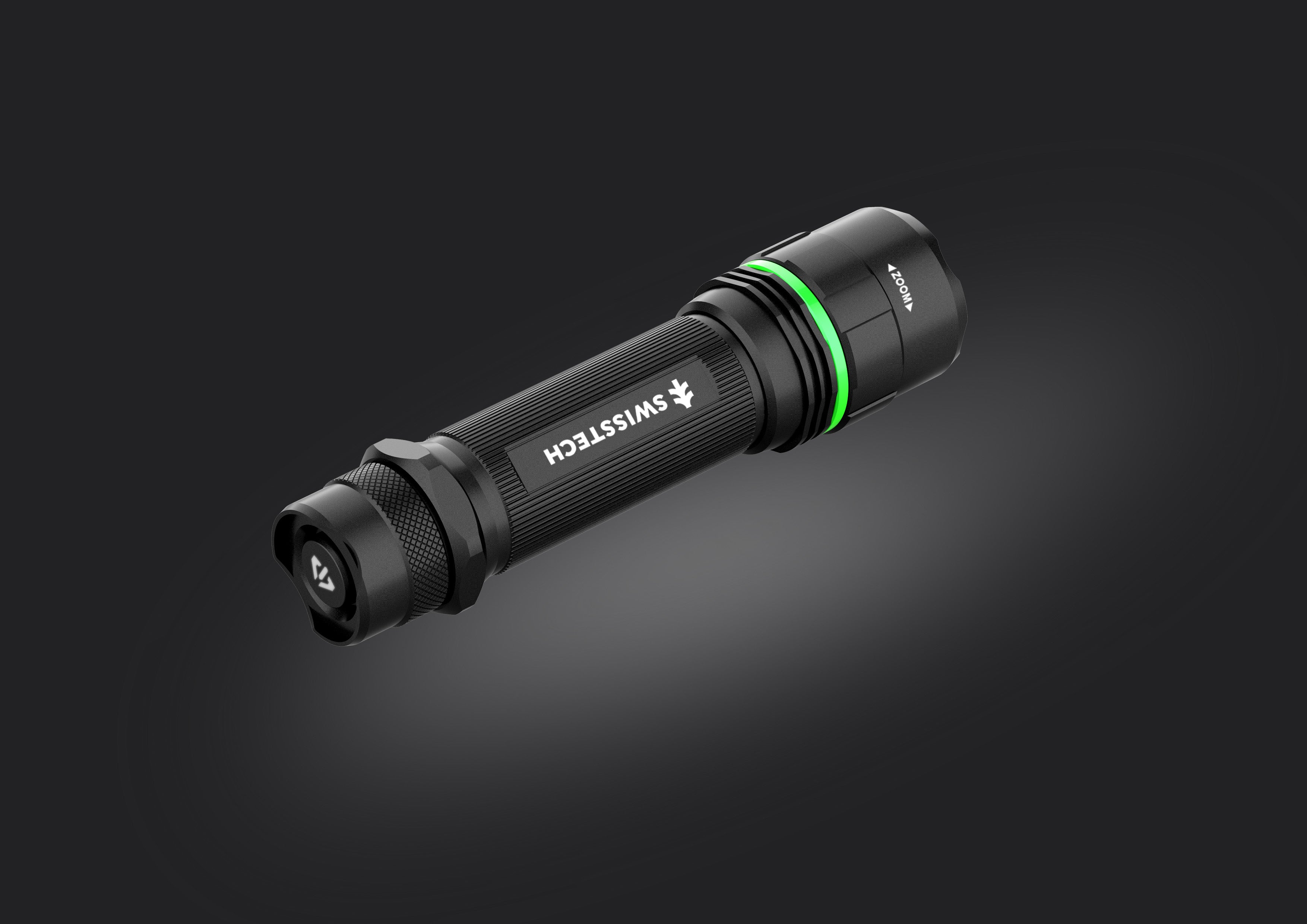 Scruffs Swiss-Tech Rechargeable LED Flashlight - USB Rechargeable Torch - 18650 & 3 x AAA Compatible
