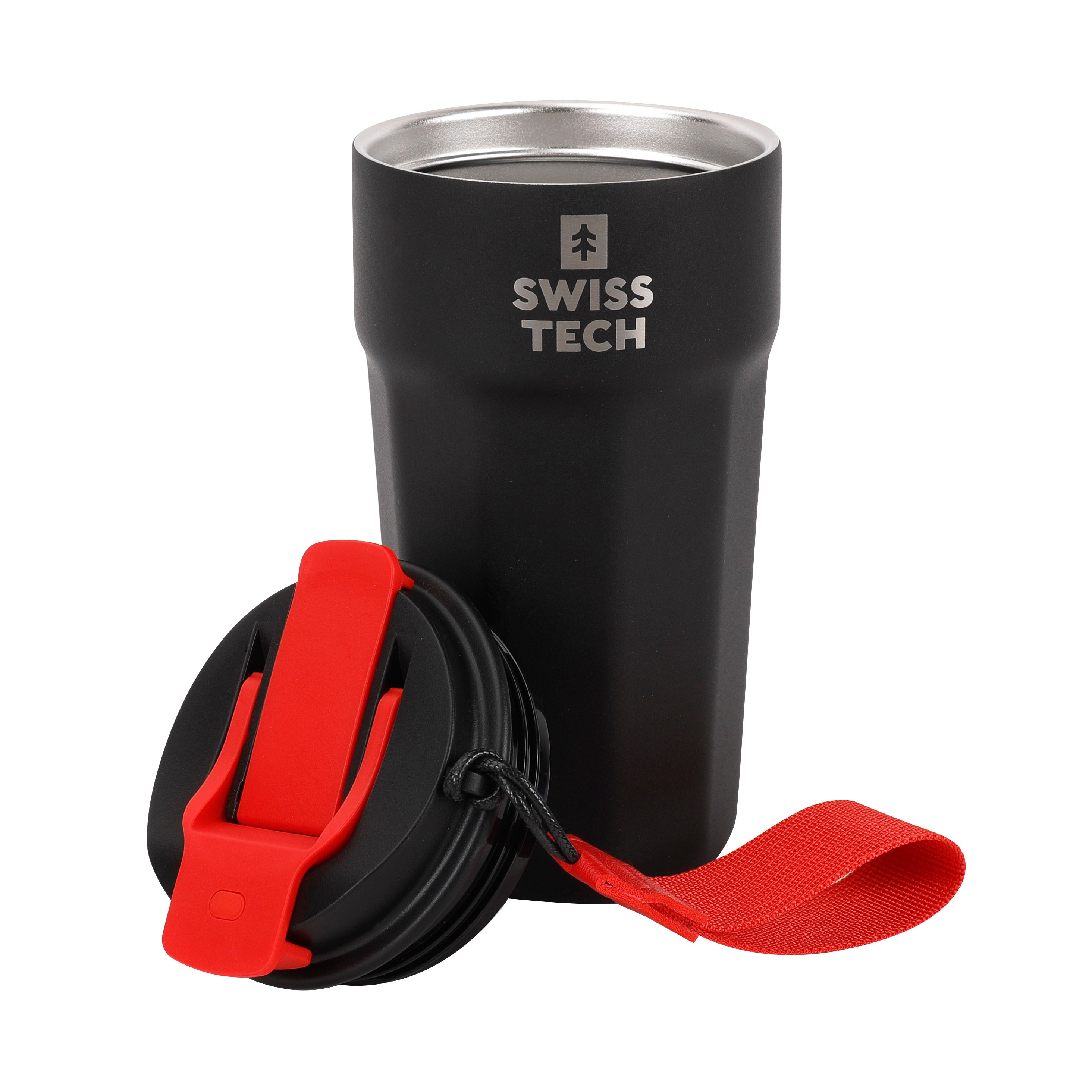 Scruffs Swiss-Tech 500ml Vacuum Insulated Thermal Mug - Stainless Steel Travel Mug