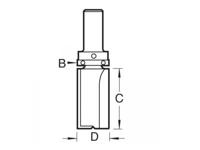 Trend 46/09 x 1/2 TCT 90° Shank Mounted Template Profiler 19.1 x 50mm
