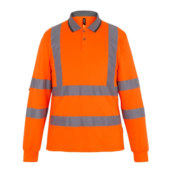 Regatta Professional Hi-Vis Pro Contract Long-Sleeved Polo Shirt Class 3