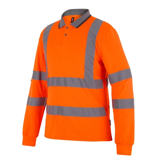 Regatta Professional Hi-Vis Pro Contract Long-Sleeved Polo Shirt Class 3