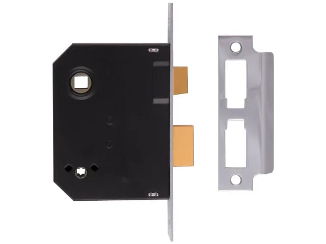 UNION 2294 Mortice Bathroom Lock Polished Brass 63mm 2.5in Visi