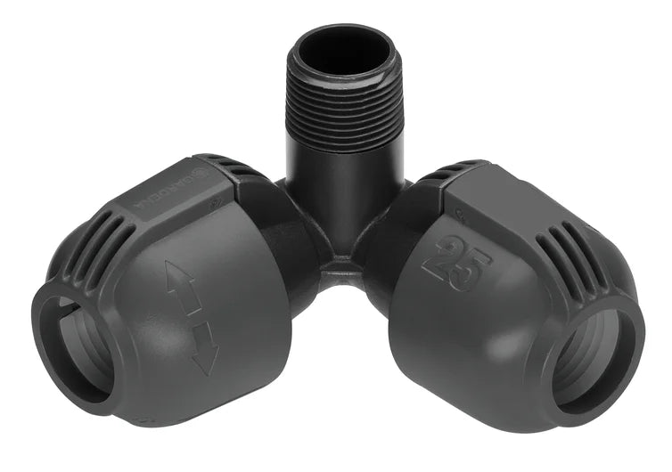 Gardena Angled L-piece 25mm x 3/4" male thr.