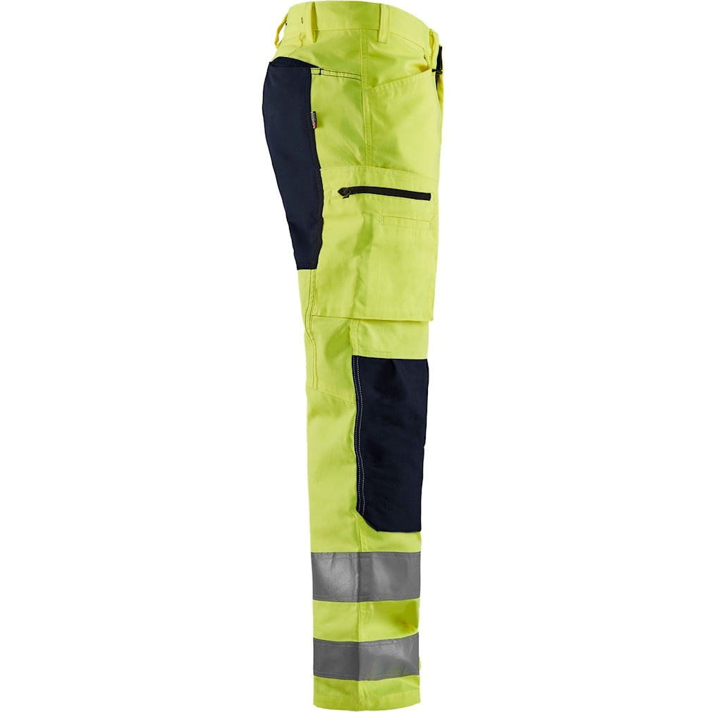 Blaklader Hi-Vis Trousers with Stretch 1585 - Hi-Vis Yellow/Black
