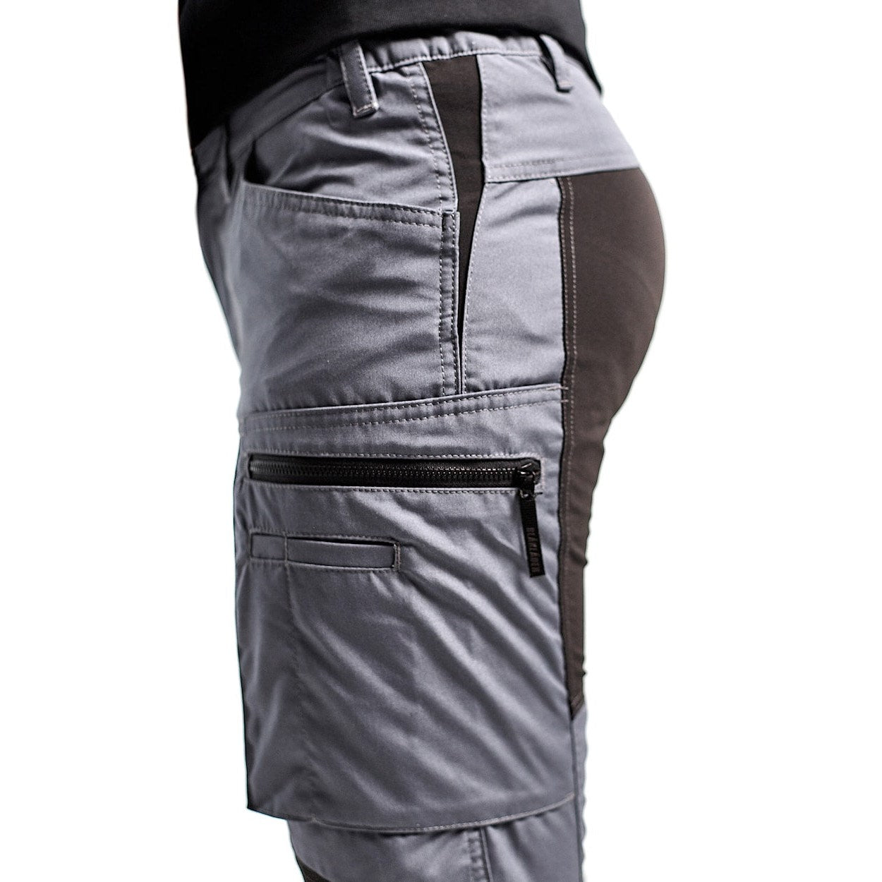 Blaklader Women's Service Trousers Stretch 71591845 #colour_grey-black