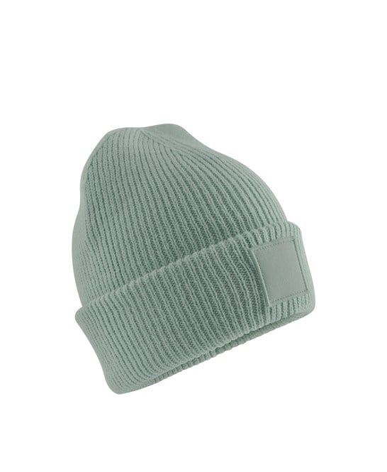 Beechfield B336B Kids Deep Cuffed Tonal Patch Beanie