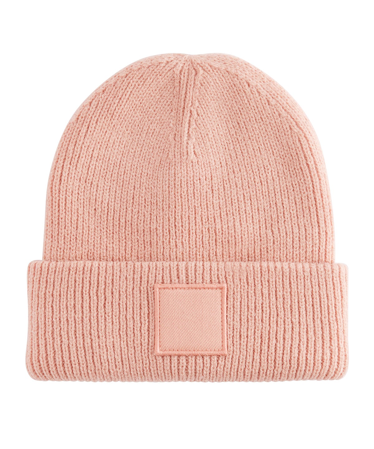 Beechfield B336B Kids Deep Cuffed Tonal Patch Beanie