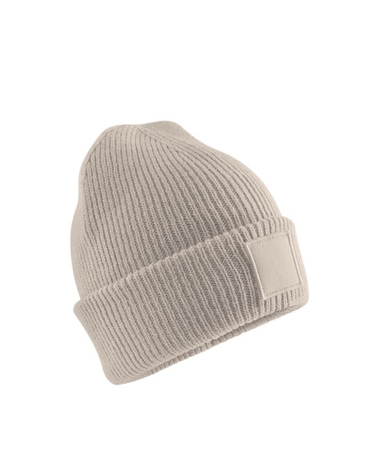 Beechfield B336B Kids Deep Cuffed Tonal Patch Beanie
