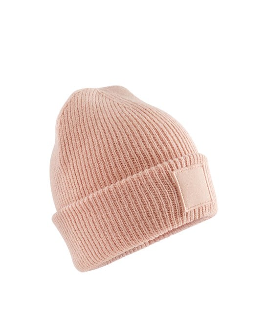 Beechfield B336B Kids Deep Cuffed Tonal Patch Beanie
