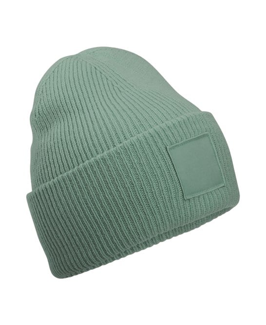 Beechfield B336R Deep-Cuffed Tonal Patch Beanie