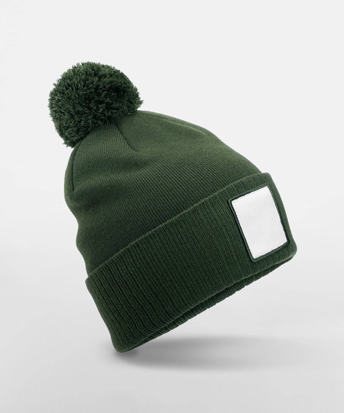 Beechfield B338R Appliqué Patch Pom Beanie