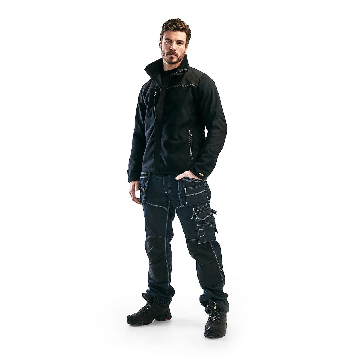 Blaklader Windproof Fleece Jacket 4955 #colour_black