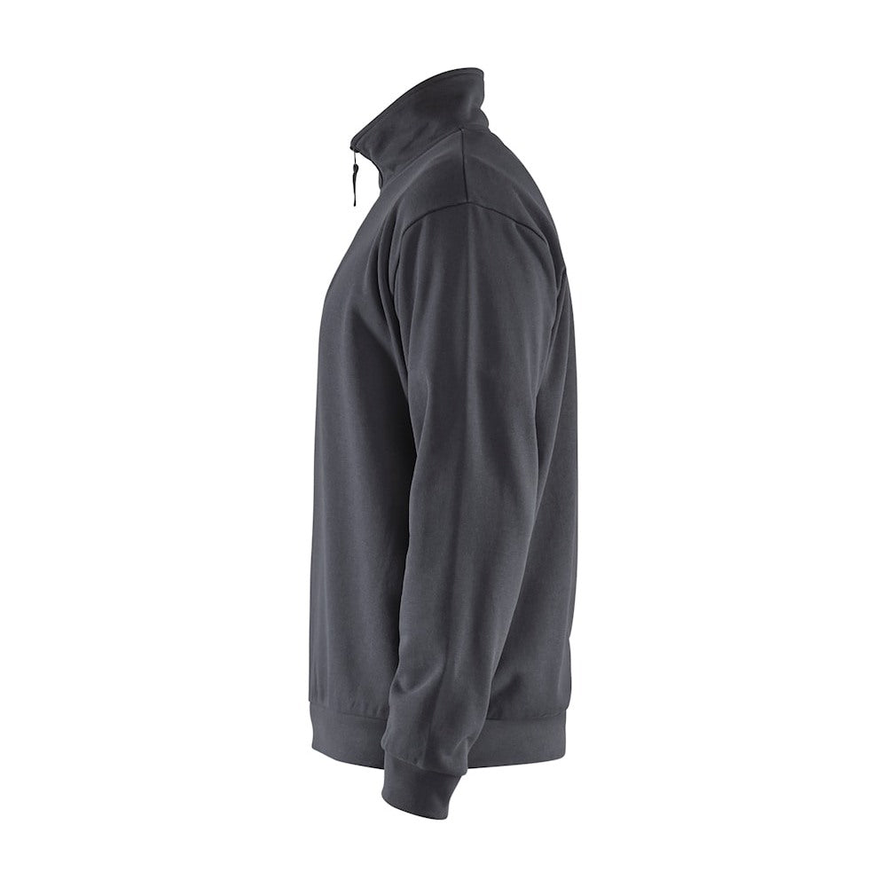 Blaklader Sweatshirt Half-Zip 3587 #colour_mid-grey
