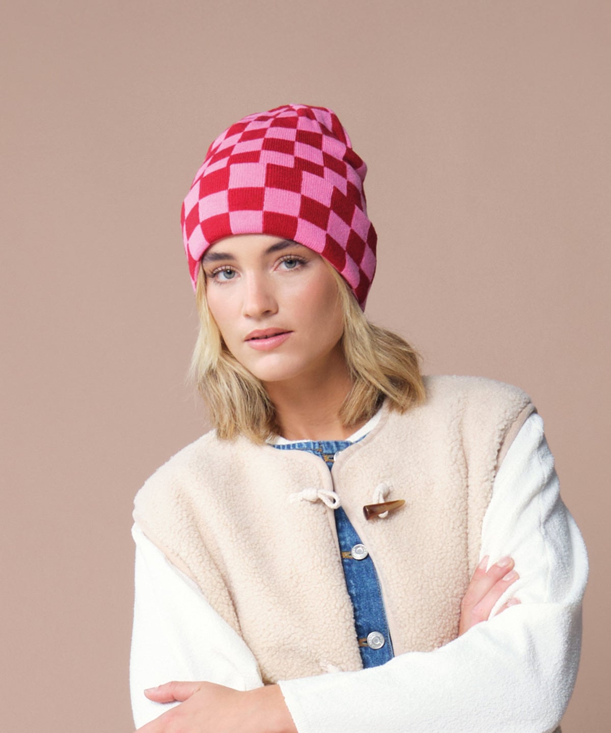 Beechfield BC531 Checkerboard Beanie