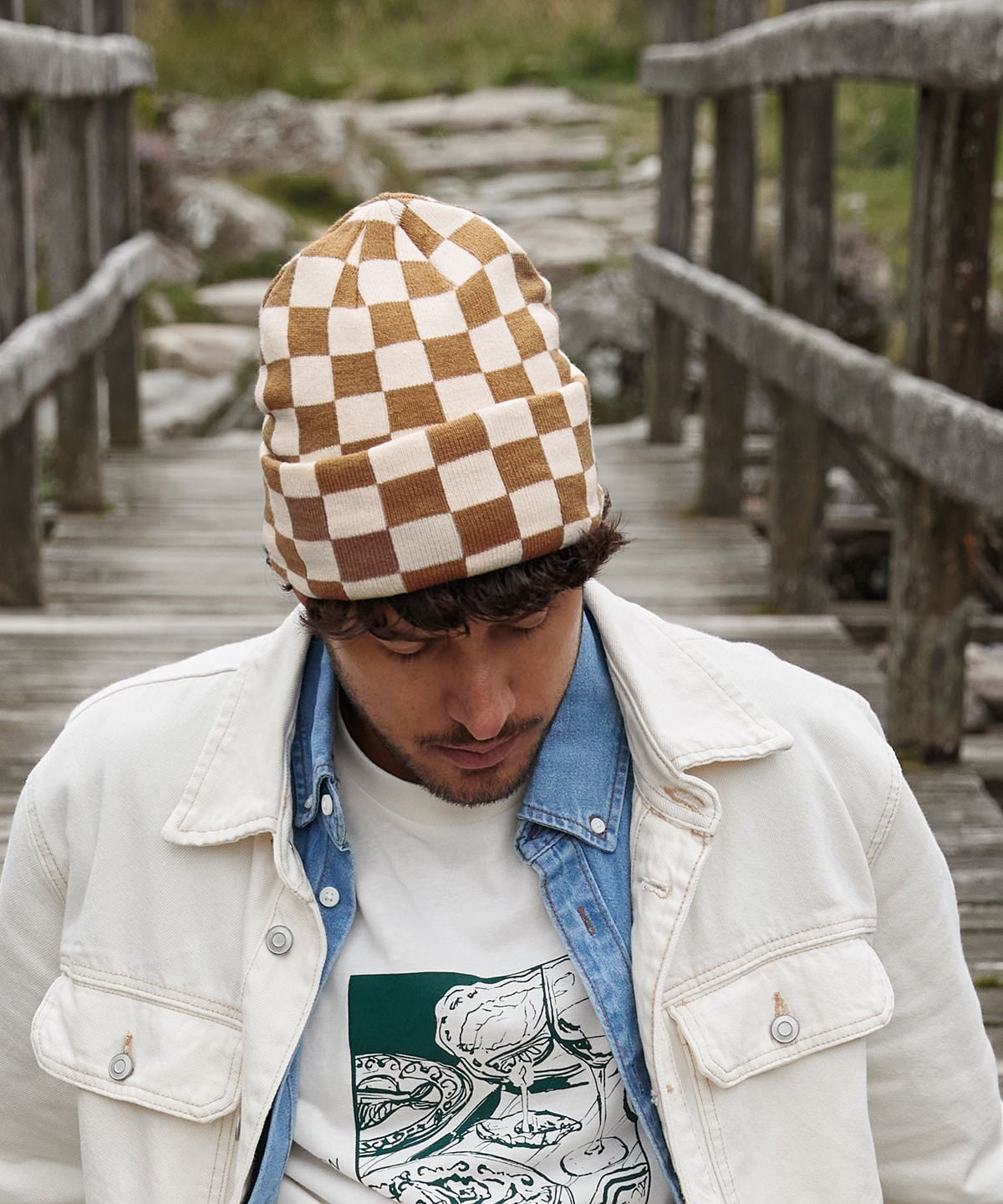 Beechfield BC531 Checkerboard Beanie