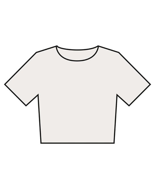 Bella Canvas BE160 Women’s Heavyweight Washed Cropped Tee