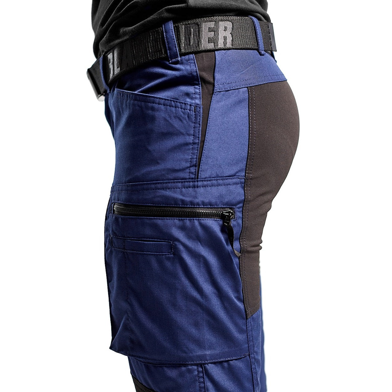 Blaklader Women's Service Trousers Stretch 71591845 #colour_navy-blue-black