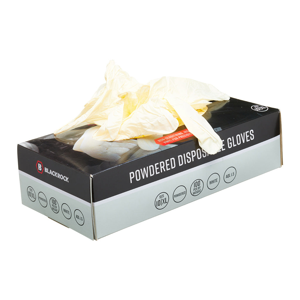 Blackrock Powdered Disposable Gloves Box 100 pcs