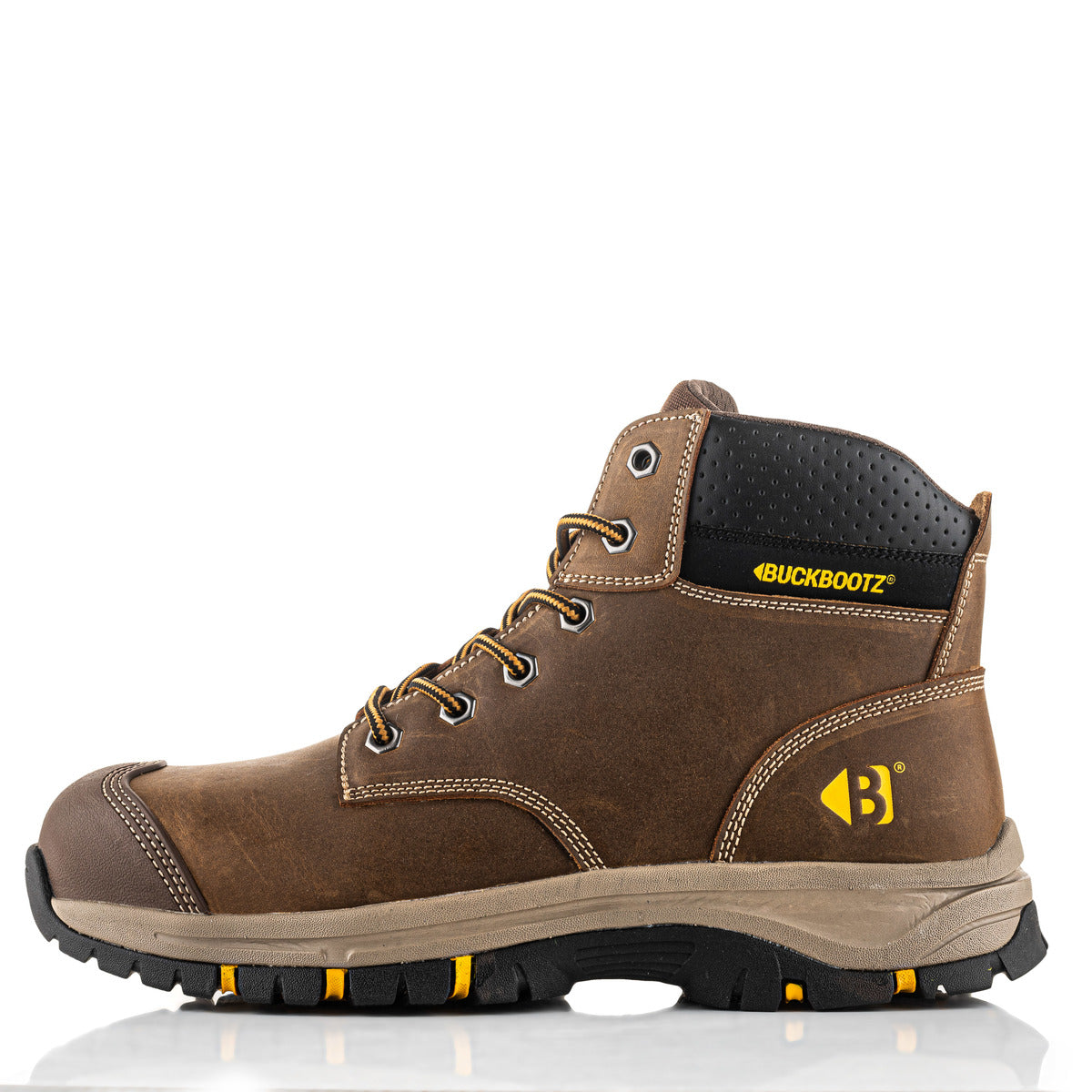 Buckbootz WIZARDZ Leather Safety Lace Boot