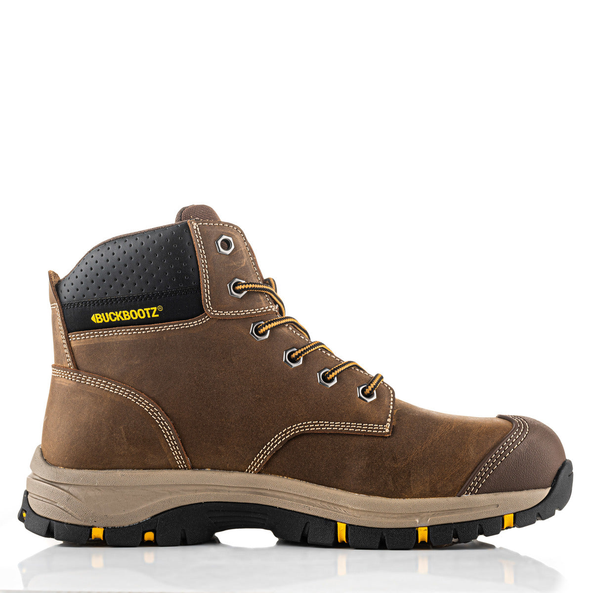 Buckbootz WIZARDZ Leather Safety Lace Boot