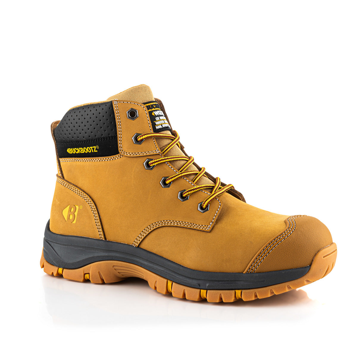 Buckbootz WIZARDZ Leather Safety Lace Boot