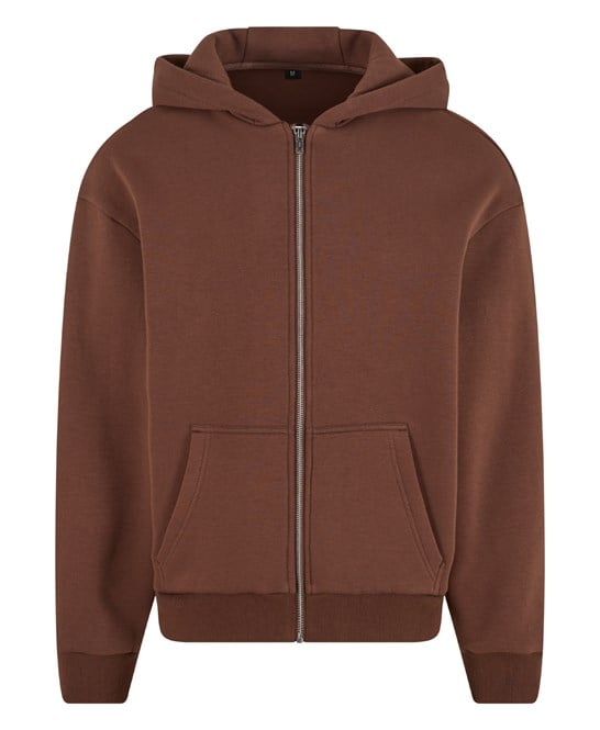 Build Your Brand BY285 Fluffy Zip Hoodie