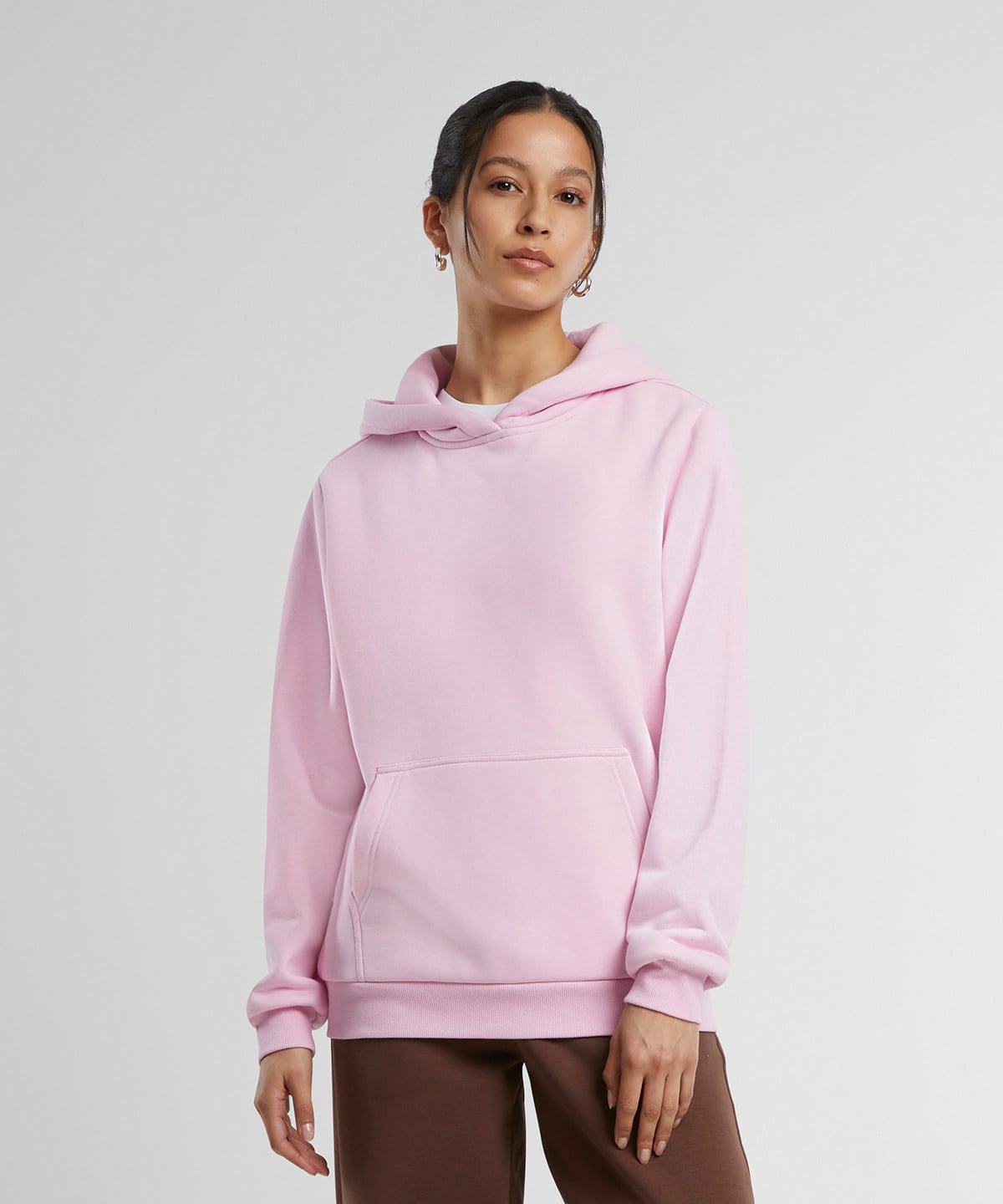 Build Your Brand BY289 Women’s Fluffy Hoodie