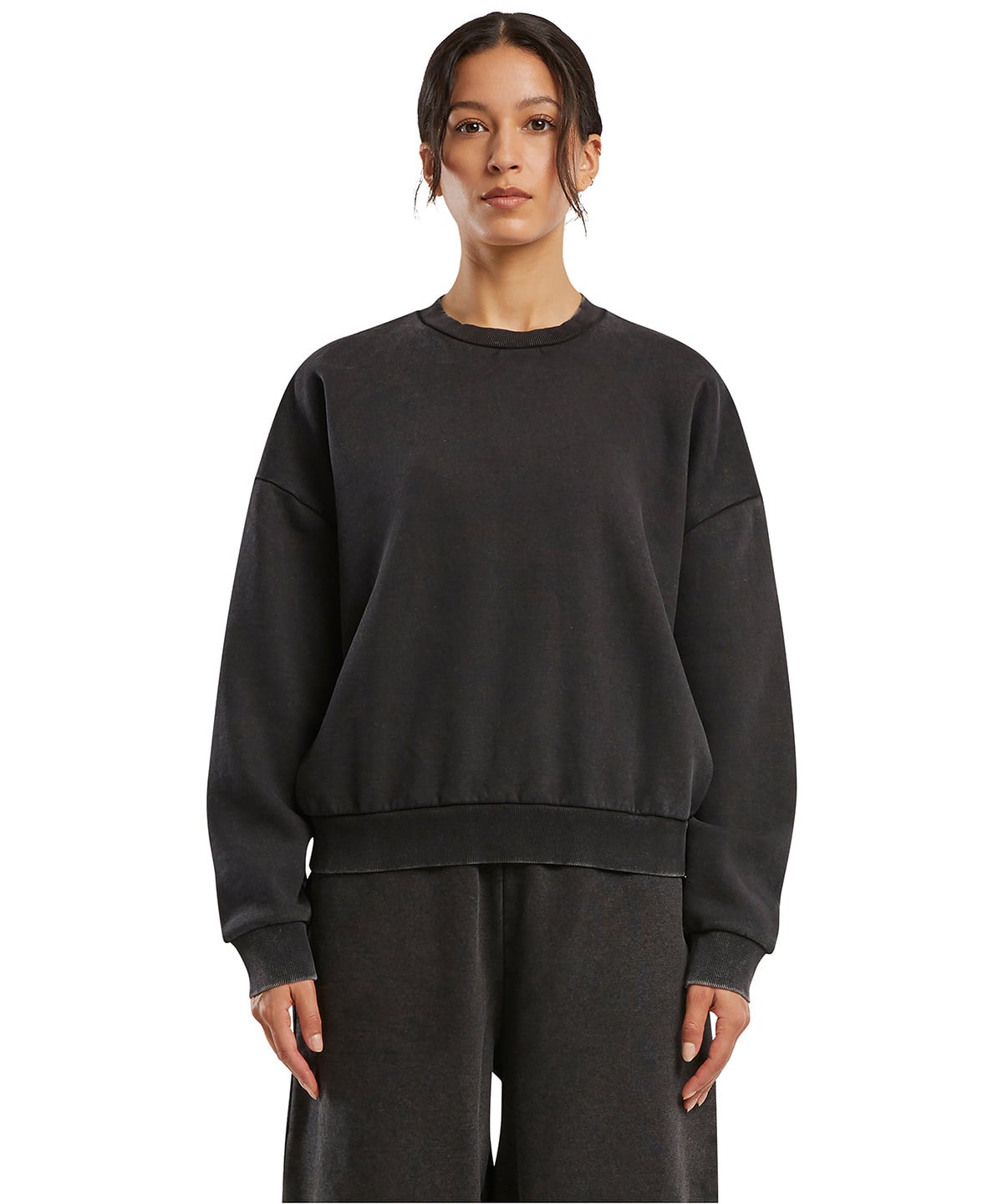 Build Your Brand BY301 Women’s Vintage Heavy Crew Neck