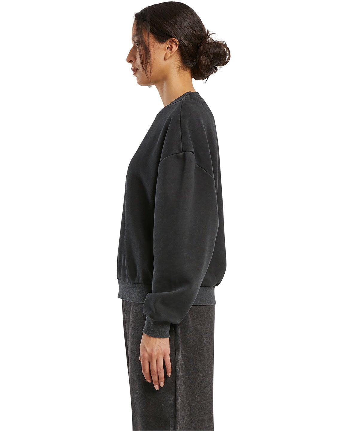 Build Your Brand BY301 Women’s Vintage Heavy Crew Neck