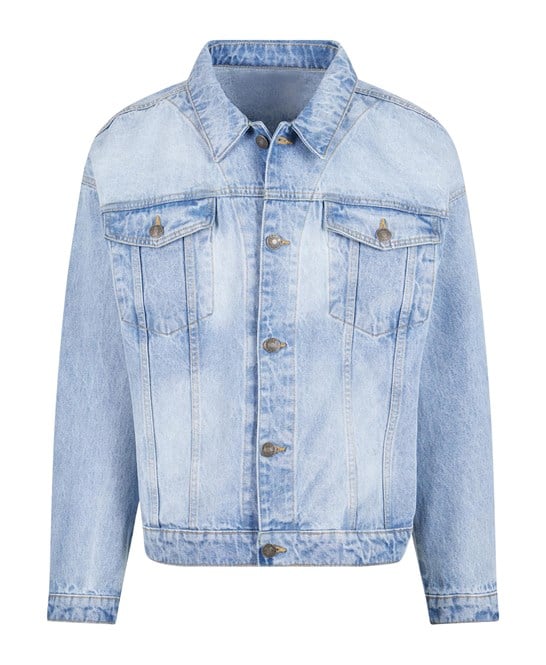 Build Your Brand BY312 Heavy Ounce Boxy Denim Jacket