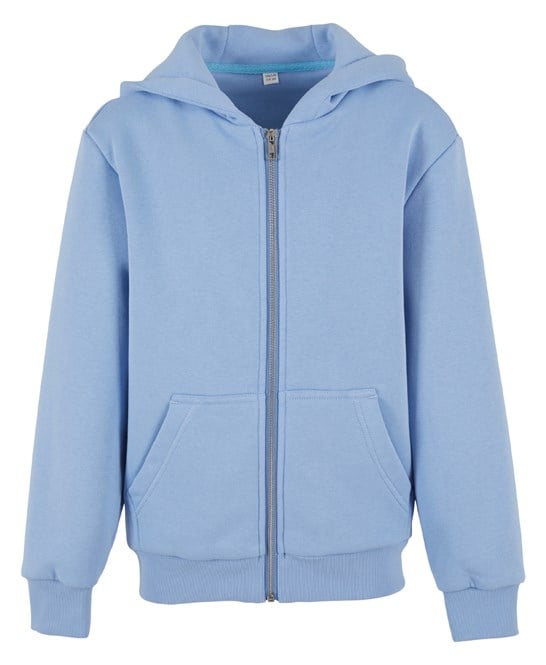 Build Your Brand BY316 Kids Fluffy Zip Hoodie