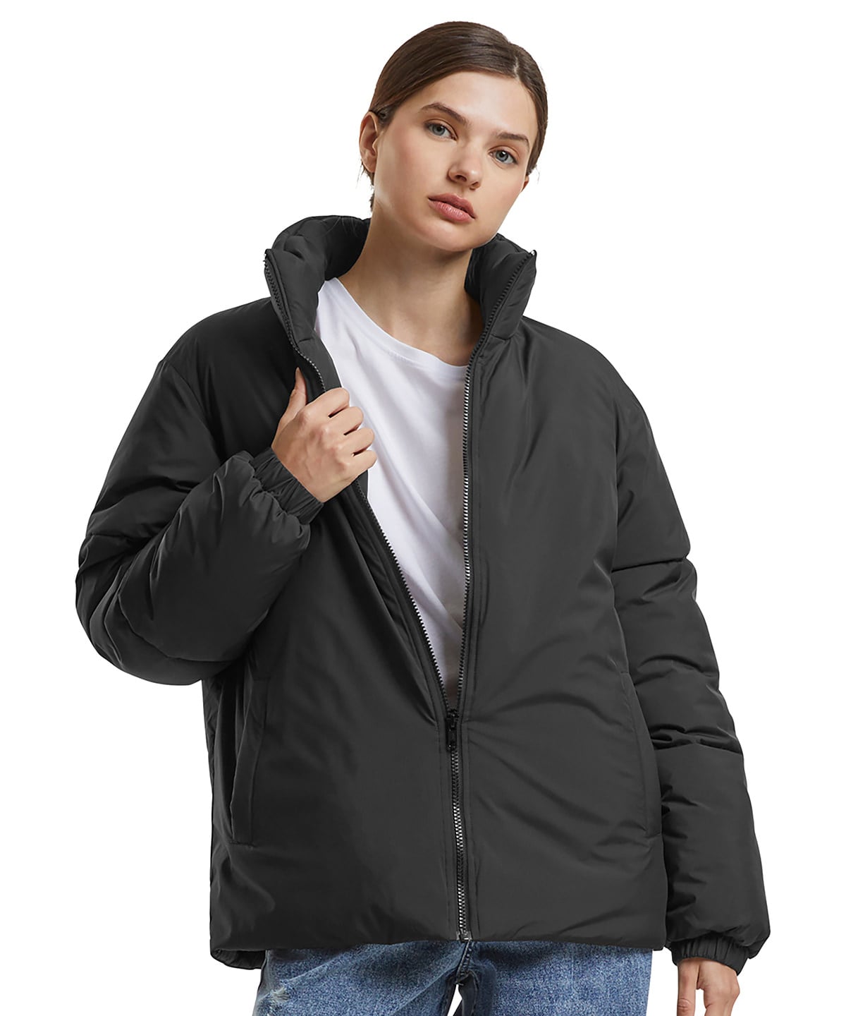 Build Your Brand BY383 Women’s Loose Puffer Jacket