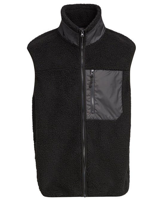 Build Your Brand BY407 Bonded Sherpa Vest