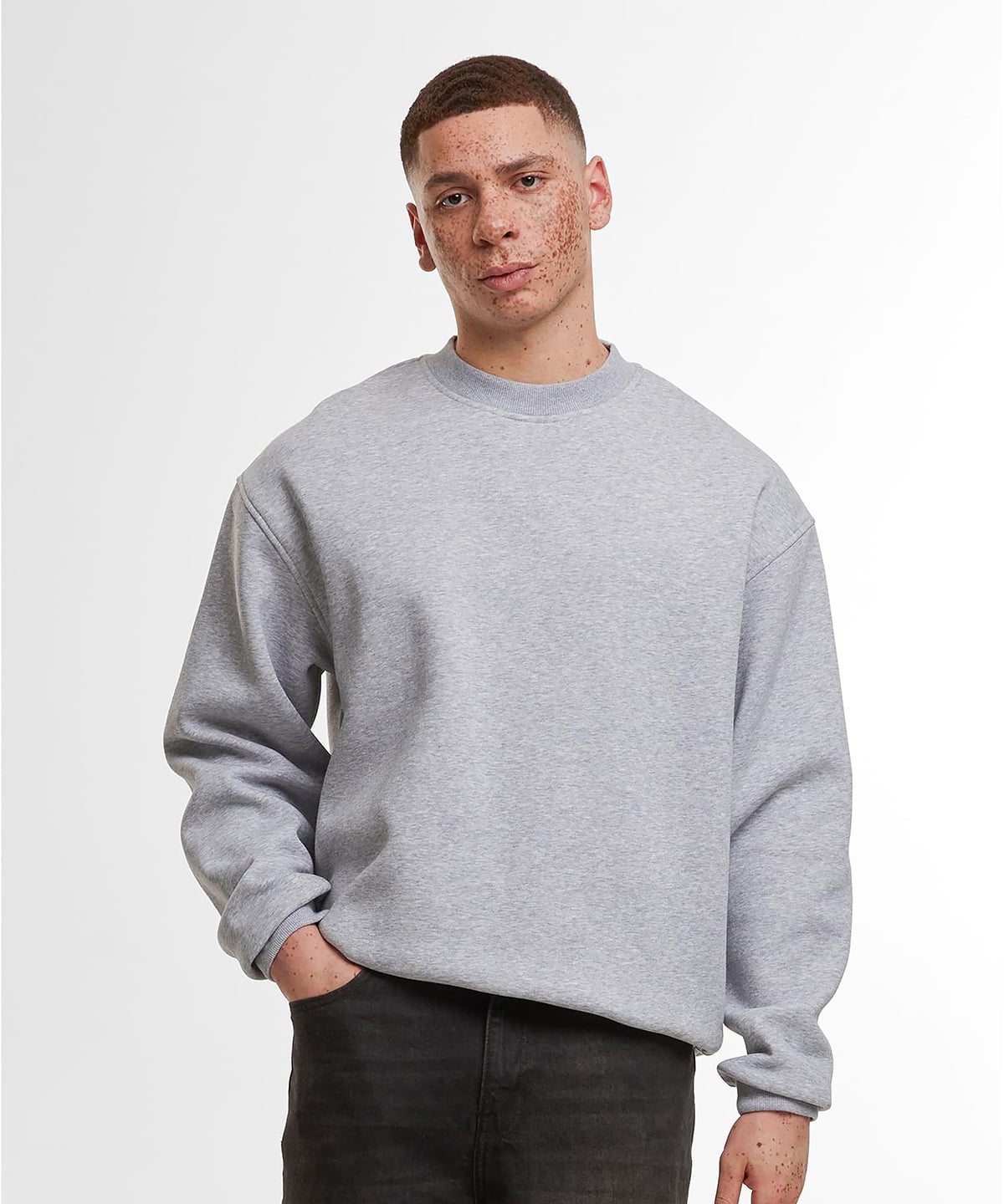 Build Your Brand BY409 Loose-Fit Sweatshirt