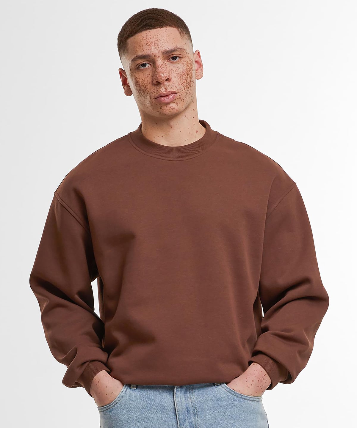 Build Your Brand BY409 Loose-Fit Sweatshirt