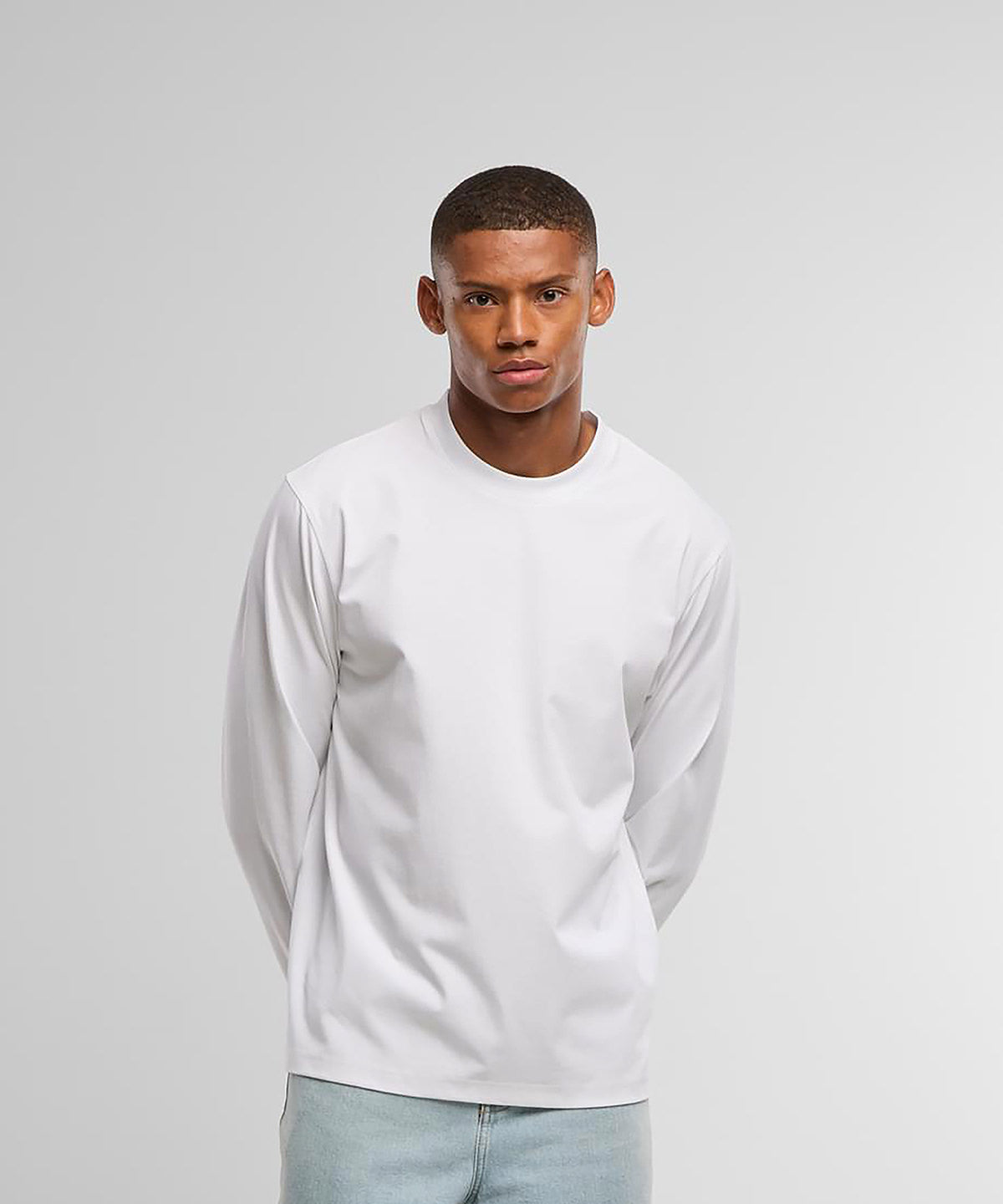 Build Your Brand BY420 Sorona Loose Long Sleeve