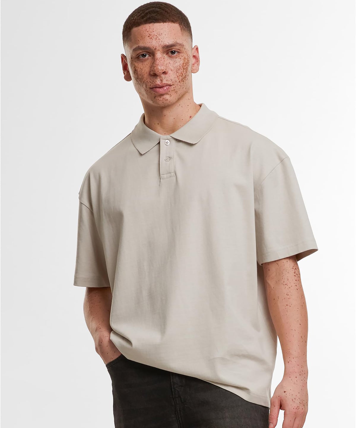 Build Your Brand BY421 Oversized Polo Shirt