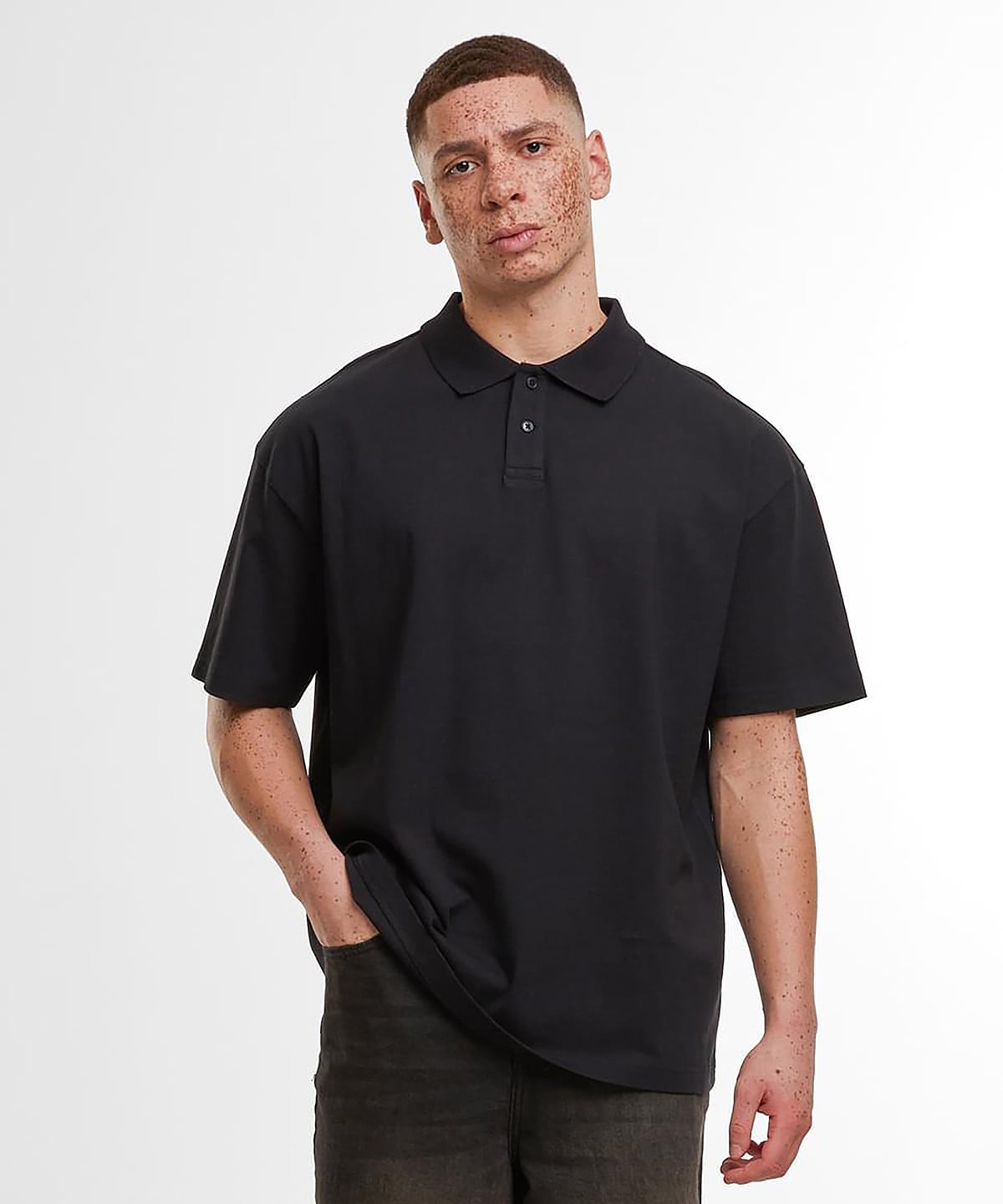 Build Your Brand BY421 Oversized Polo Shirt