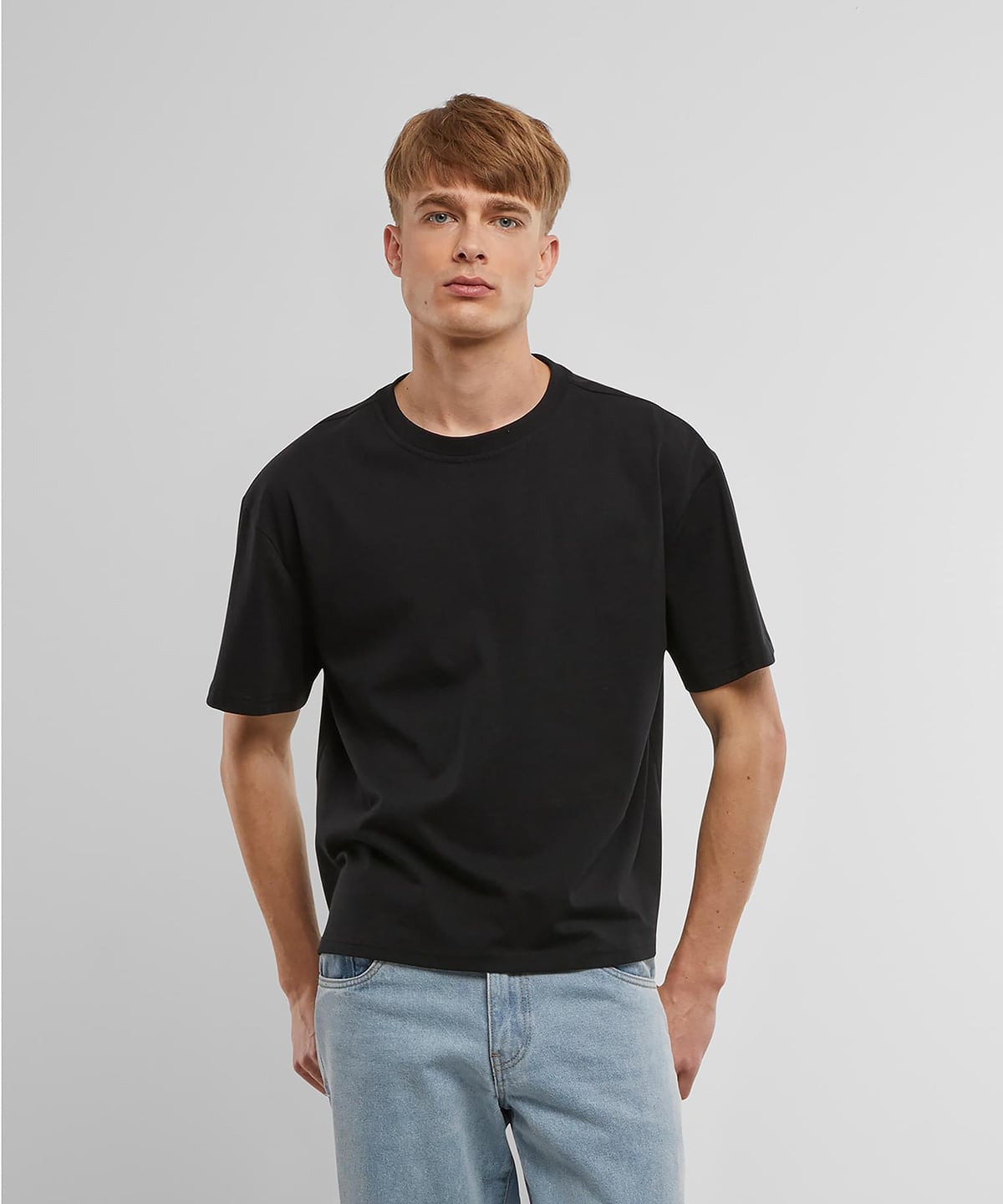 Build Your Brand BY439 Cropped Oversize Tee