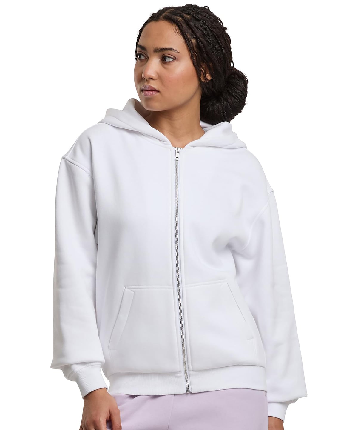 Build Your Brand BY445 Women’s Loose-Fit Zip Hoodie