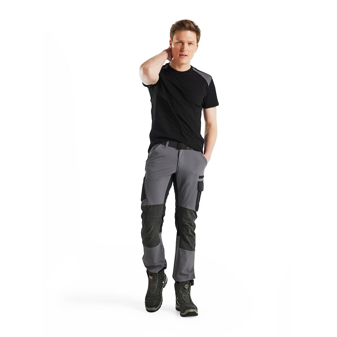 Blaklader T-Shirt 3379 #colour_black-mid-grey