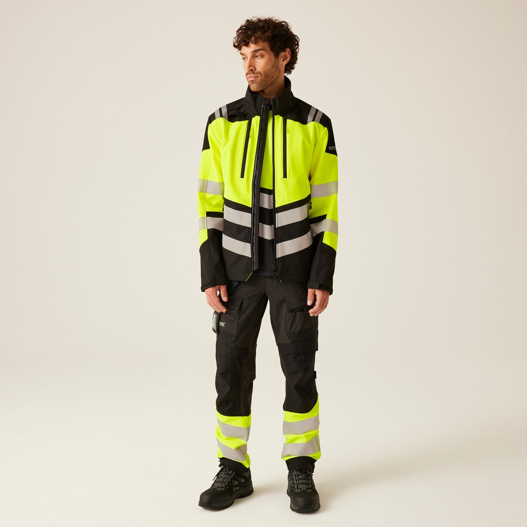 Regatta Professional Mens Hi-Vis X PRO 3 Layer Softshell Jacket - Class 2