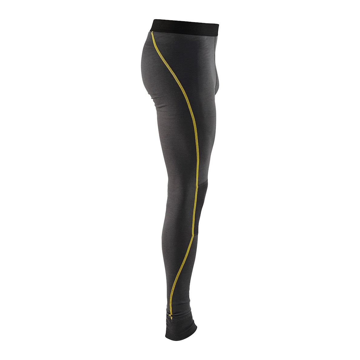 Blaklader Underwear Trousers Xlight, 100% Merino 1844 #colour_dark-grey-yellow