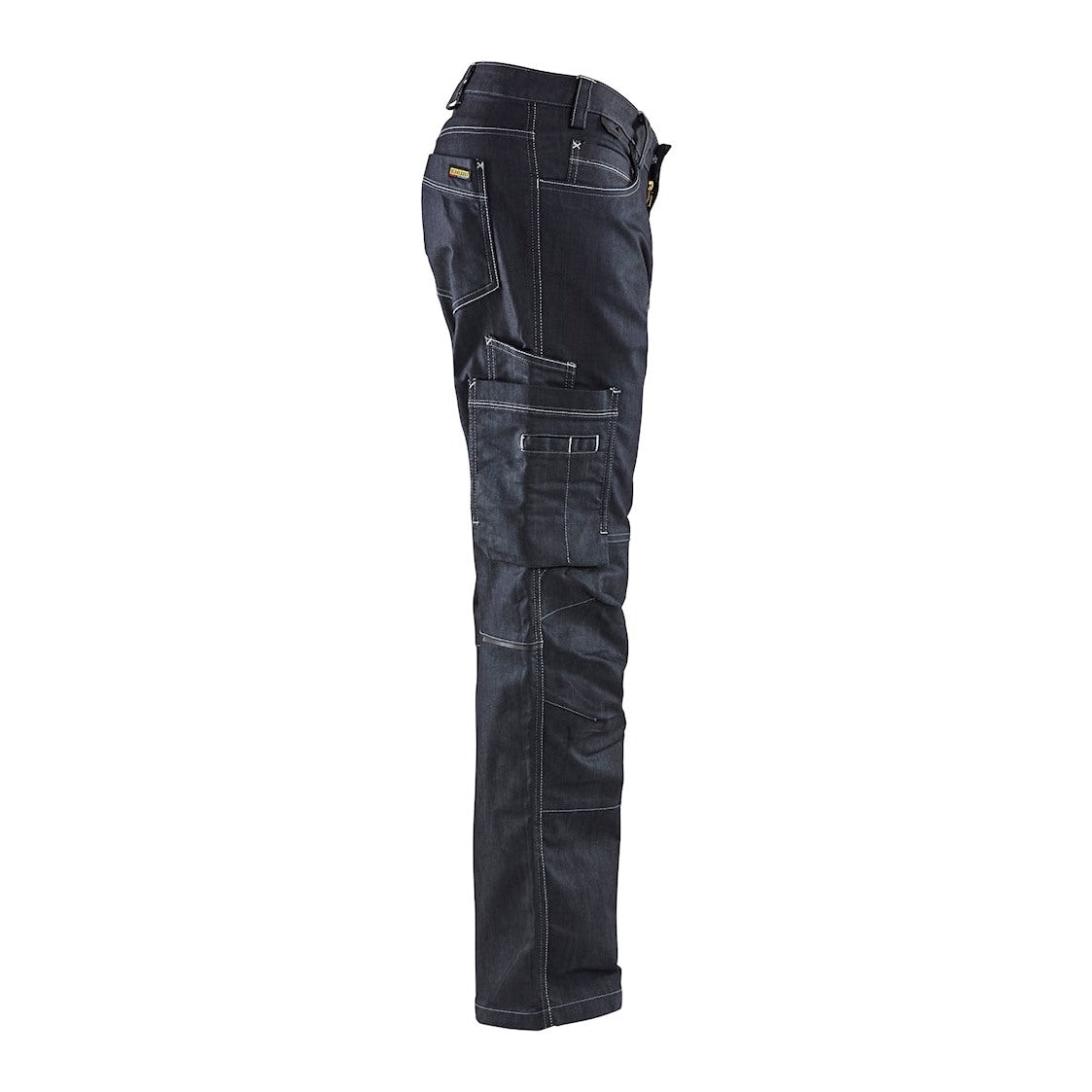 Blaklader Service Trousers Denim Stretch 1439 #colour_navy-blue