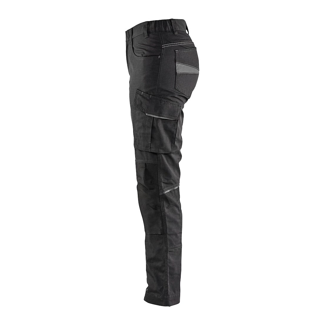 Blaklader Women's Service Trousers with Stretch 7195 #colour_black-dark-grey