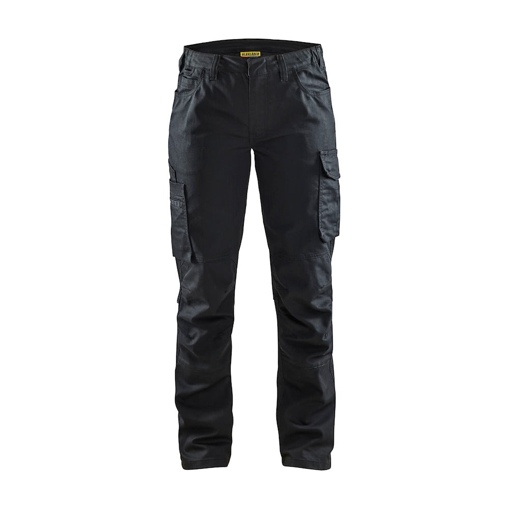 Blaklader Women's Service Trousers Stretch 7140 #colour_black-black